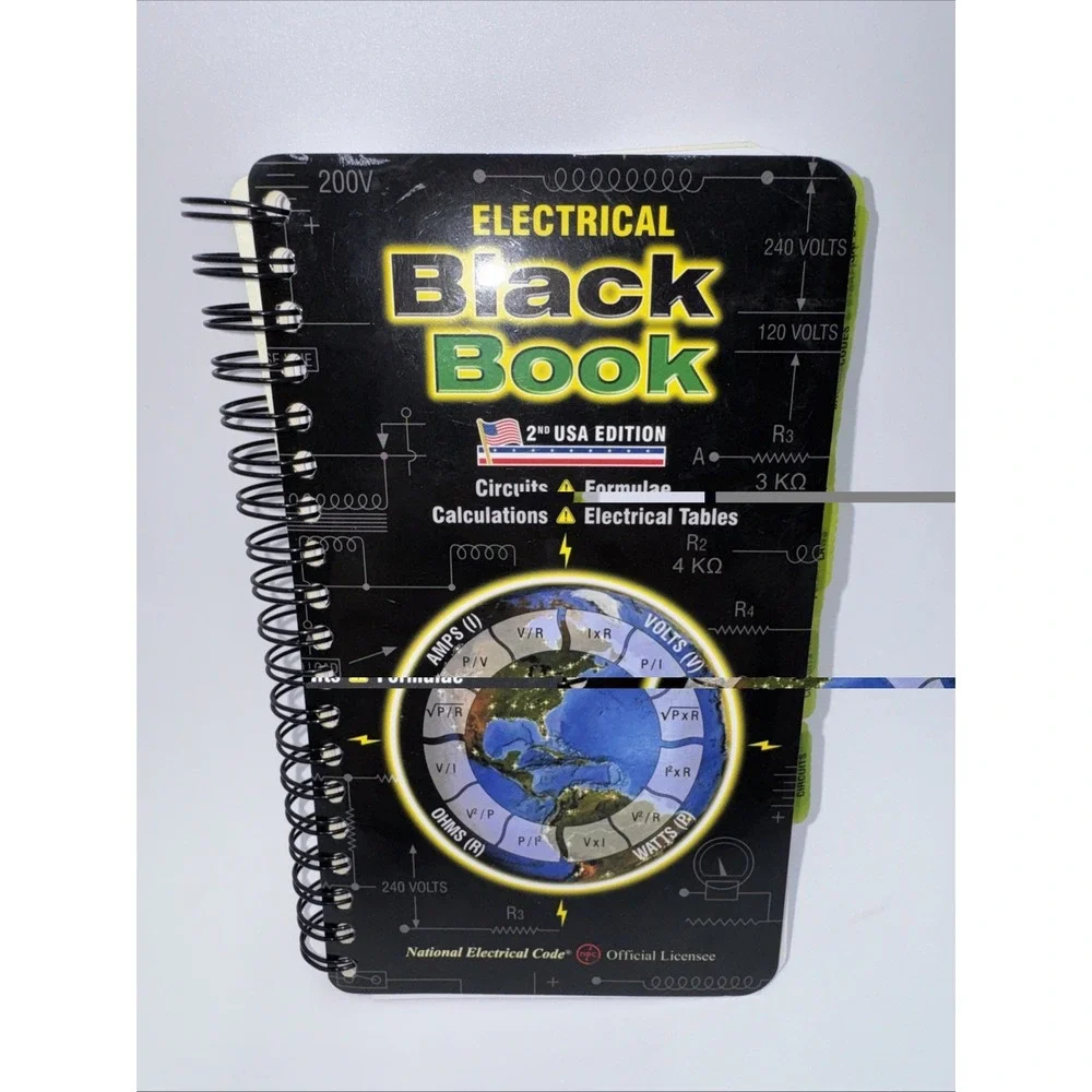 ENGINEERS BLACK BOOK ELECTRICAL HANDBOOK 2nd EDITION - Used Includes Extra Tabs